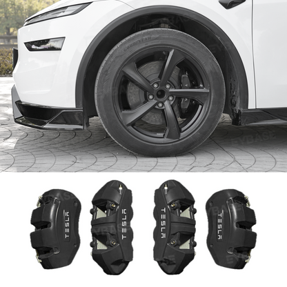 Model 3/Y Silicone Brake Caliper Covers Front and Rear Slip-On Caliper Protector Set Performance Look & No Wheel Removal