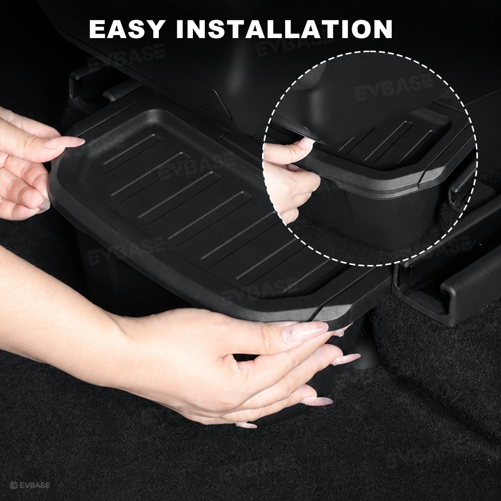 Model Y L Rear Center Console Organizer Rear Seat Storage Box Trash Can Interior Storage Accessories