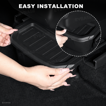 Model Y L Rear Center Console Organizer Rear Seat Storage Box Trash Can Interior Storage Accessories