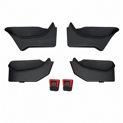 Model Y Juniper Side Door Storage Organizer Tray Liner with Rear Emergency Door Release Pull Handles