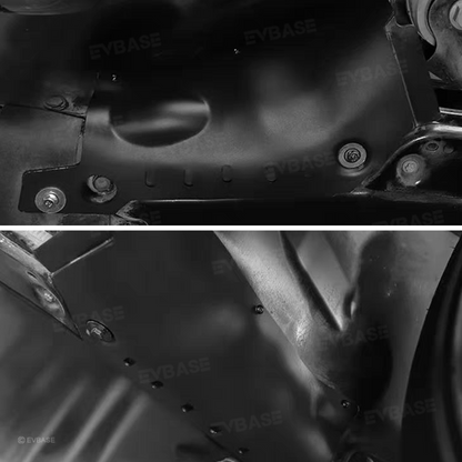 Model 3/Y Coolant Line Skid Plate Protection Guards Lower Chassis Coolant Pipe Protection Cover (Powder Coated)-Carbon Steel