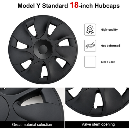 Model Y Juniper Standard 18inch Wheel Covers Aperture Wheels Cyclone Style Hubcaps