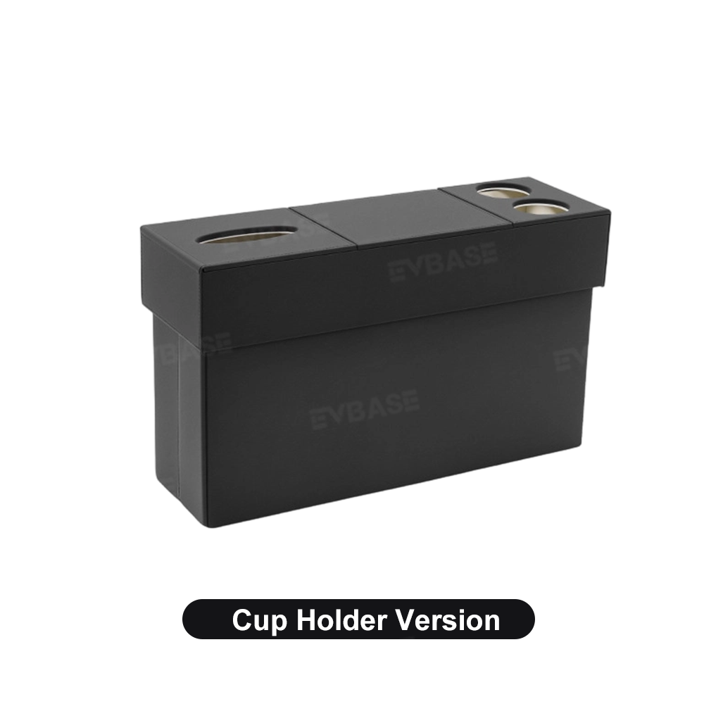 Model Y L Second-Row Center Aisle Storage Organizer Double-Layer Storage Box with Cup Holders