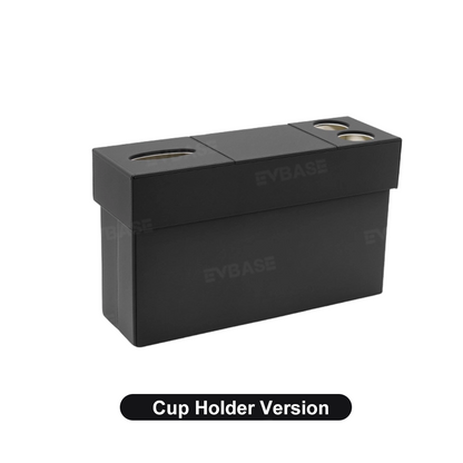 Model Y L Second-Row Center Aisle Storage Organizer Double-Layer Storage Box with Cup Holders