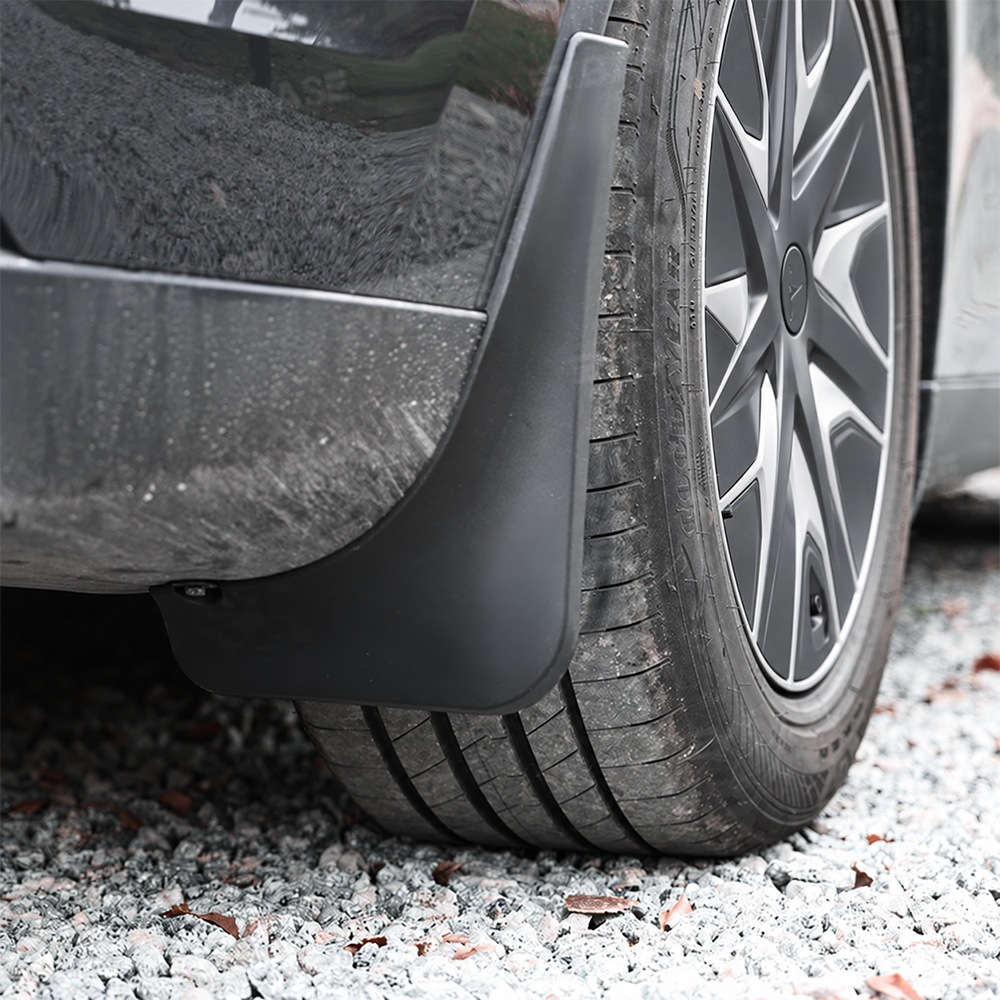Model Y L Mud Flaps No-Drill Front & Rear Fender Splash Guards TPE All-Weather Protection