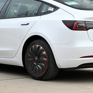 Tesla Redline Wheel Caps Model Y Überturbine Wheel Covers 19 inch Matte 4PCS for Gemini Wheels 2020-2024 Year