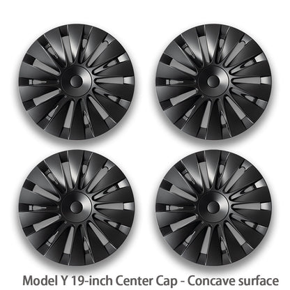 Model Y Gemini Wheels Caps 4PCS Sleek Matte 19-Inch Induction Wheel Covers for Tesla