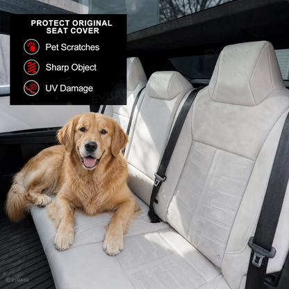 Cybertruck Seat Covers Futuristic Armor-Style Seat Protector Premium NAPPA Leather Interior Upgrade