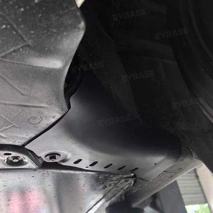 Model 3/Y Coolant Line Skid Plate Protection Guards Lower Chassis Coolant Pipe Protection Cover (Powder Coated)-Carbon Steel