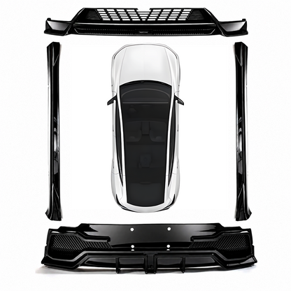Model Y L Body Kit Full Aero Front Lip & Side Skirts & Rear Diffuser for Tesla
