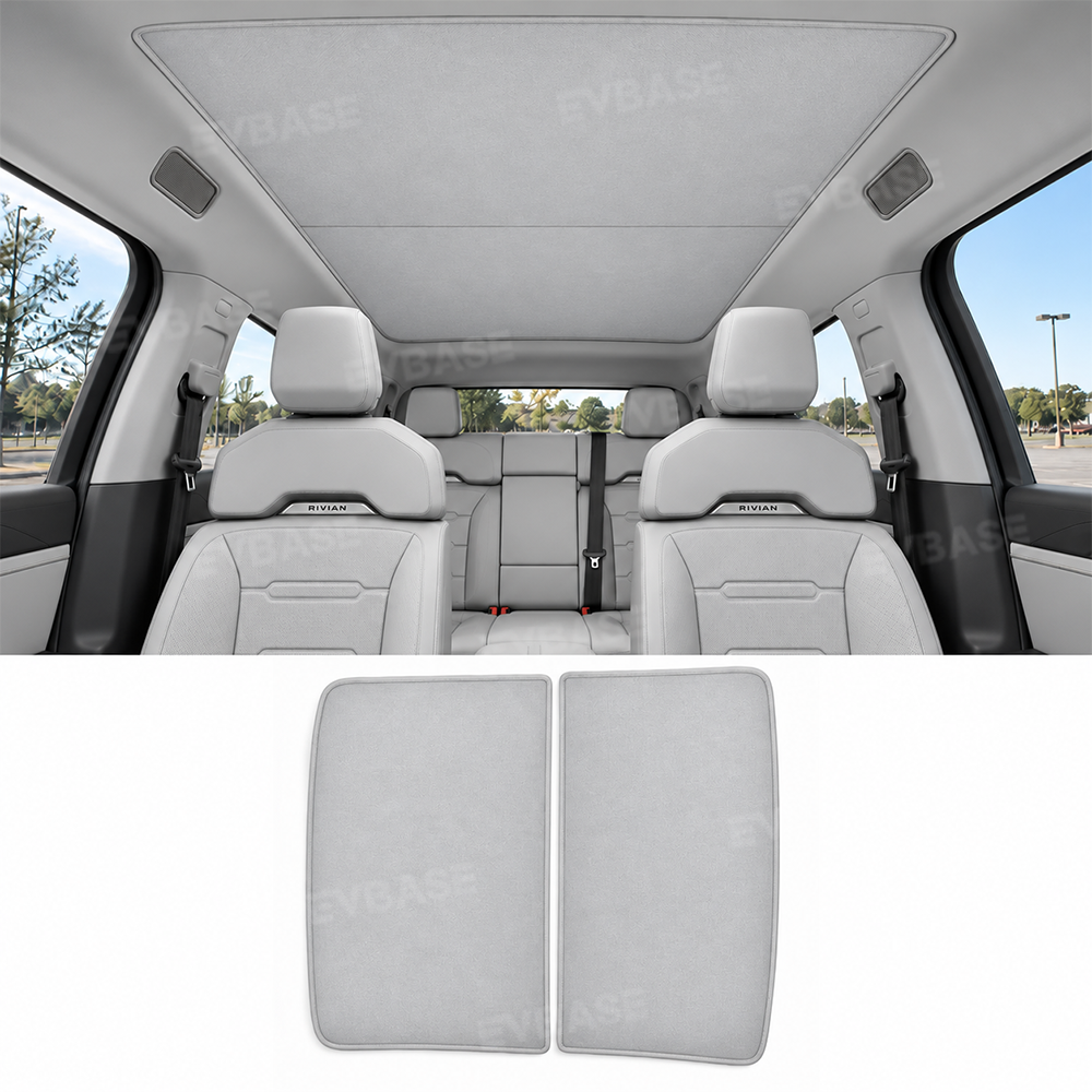 Roof Sunshade for Rivian R2 Panoramic Sunroof Shade Ice Crystal Sun Shield Covers UV Protection & Heat Reduction