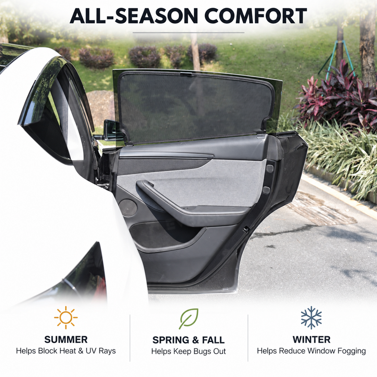 Model Y/ Y Juniper / YL Side Window Sunshade Set UV & Heat Protection Privacy Covers