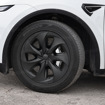 Model Y Juniper Standard 18inch Wheel Covers Turbine Blade Style Hubcaps 4PCS