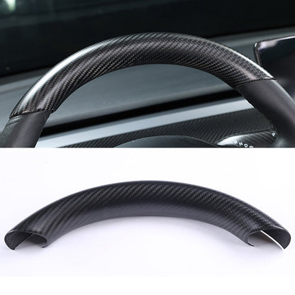 Model Y 3 Real Carbon Fiber Interior Accessories Steering Wheel Center Console for Tesla Model 3 (2017-2023)