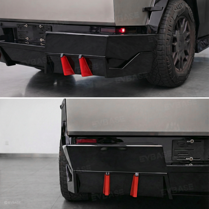 Cybertruck Rear Diffuser ABS Rear Bumper Lip Side Splitter Extension for Tesla