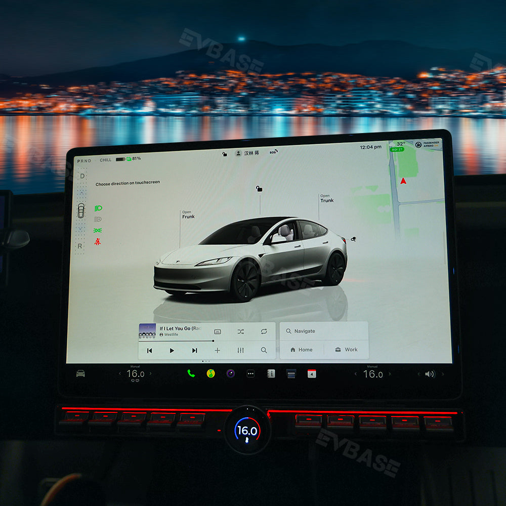 Tesla Physical Buttons Center Console Multi-function Intelligent Control With Ambient Light For Model 3/Y