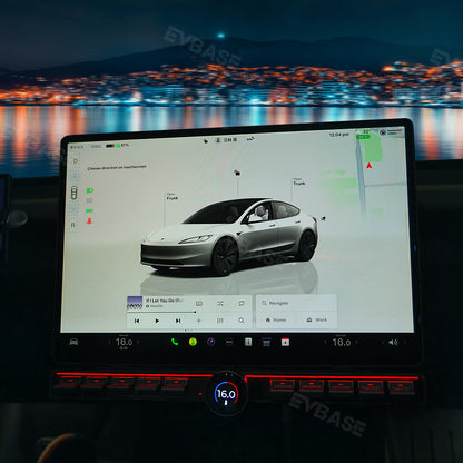 Tesla Physical Buttons Center Console Multi-function Intelligent Control With Ambient Light For Model 3/Y
