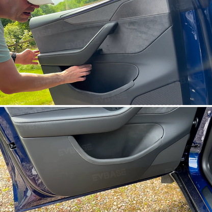 Model Y Juniper Side Door Storage Organizer Tray Liner with Rear Emergency Door Release Pull Handles