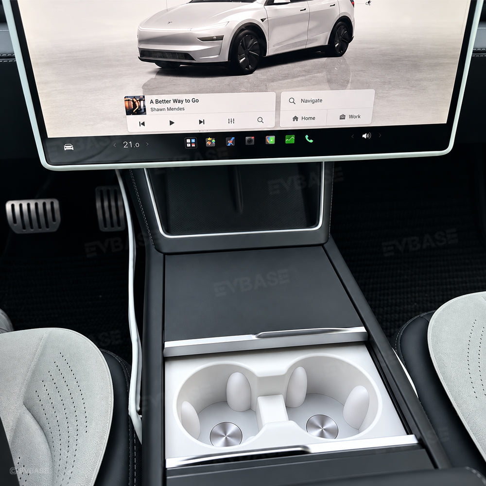 Model Y Juniper/ 3 Highland/ Y L Cup Holder Center Console Silicone Cup Holder Insert for Tesla Water Bottle Organizer