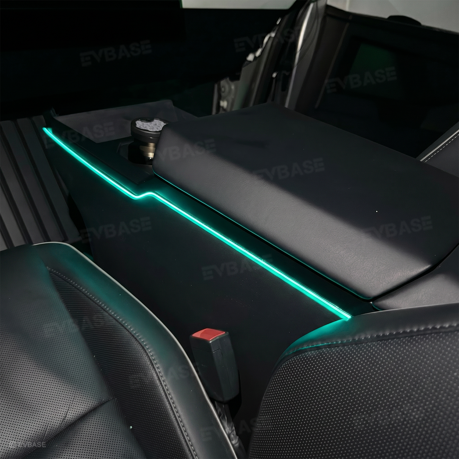 Cybertruck Interior Ambient Lighting Center Console RGB Chasing Lights LED Light Strip with OEM Screen Control