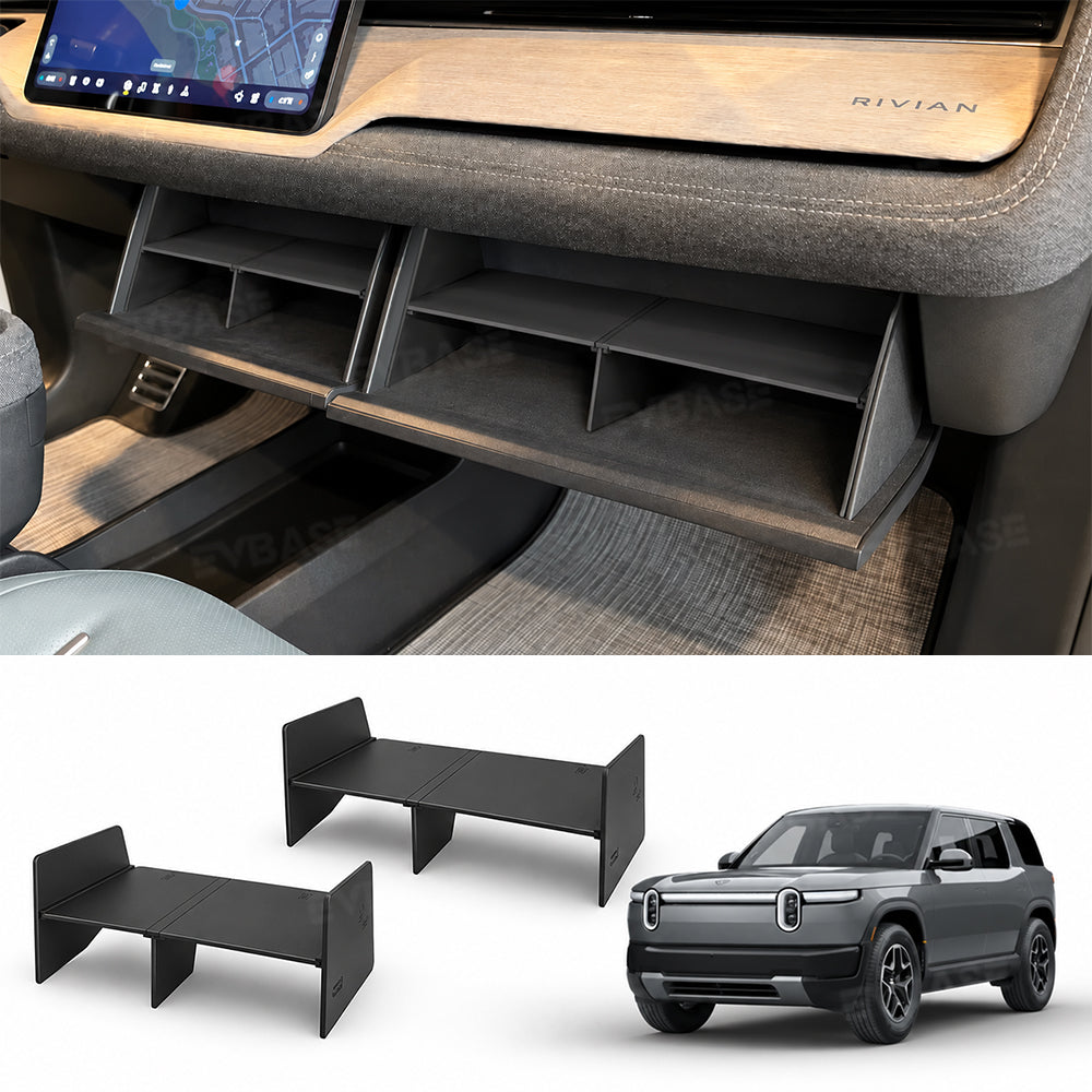 Glove Box Organizer Divider for Rivian R2 Center Console Organizer Storage Partition Insert