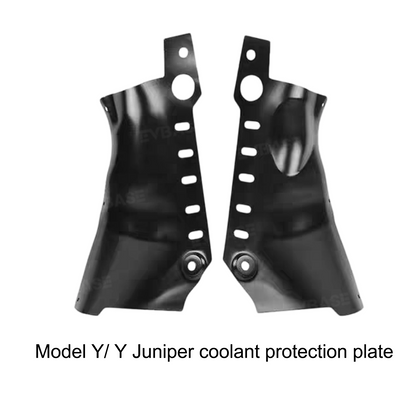 Model 3/Y Coolant Line Skid Plate Protection Guards Lower Chassis Coolant Pipe Protection Cover (Powder Coated)-Carbon Steel