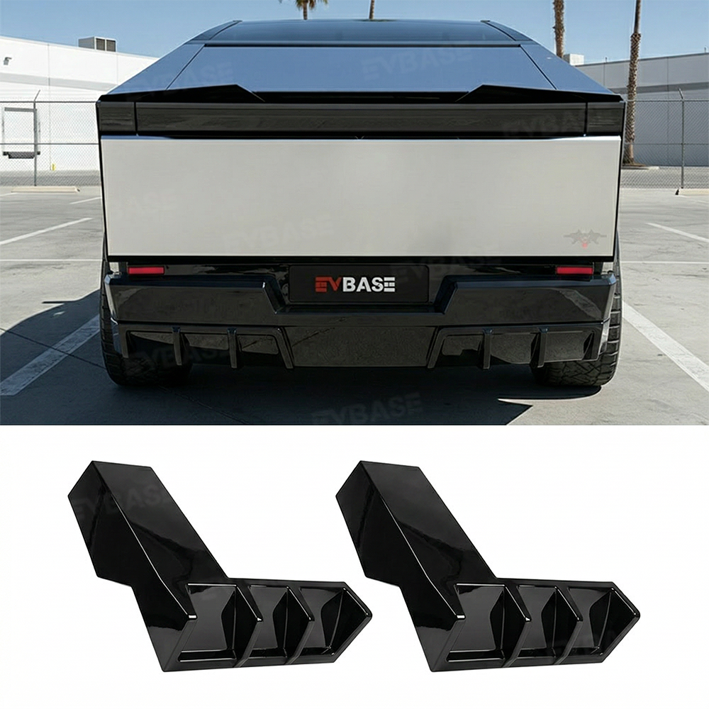 Cybertruck Rear Diffuser ABS Rear Bumper Lip Side Splitter Extension for Tesla