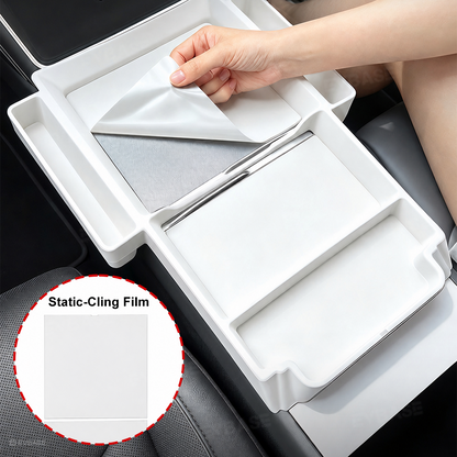 Model Y Juniper/Model Y L/ 3 Highland Center Console Tray 2.0 Silicone Organizer with Side Pockets