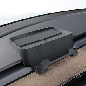 Tesla Model 3 Y Organizer Behind Screen Storage Box Dashboard Hidden Tray Non-Slip Sunglasses Holder