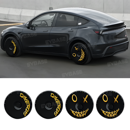 19'' & 20'' Wheels Covers Hub Caps for Model Y Juniper Customized Graphics Wheel Caps 4PCS
