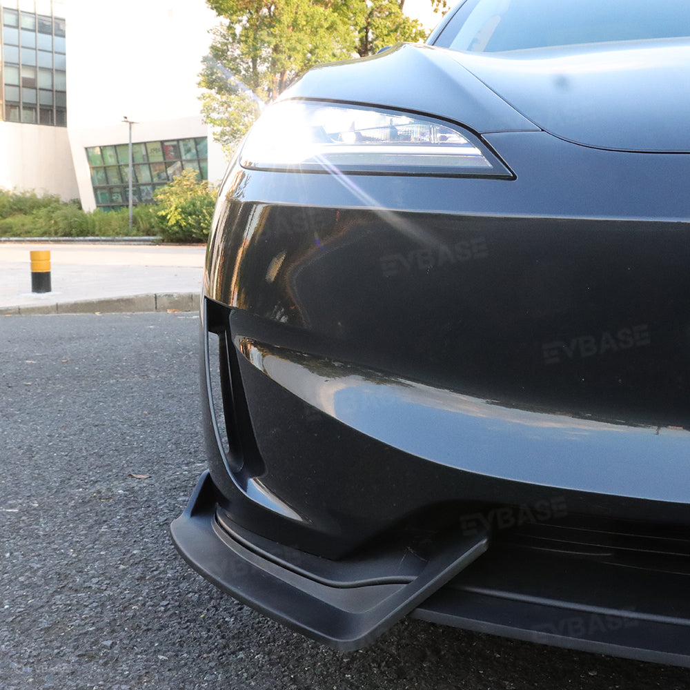 Model 3 Highland Performance Front Lip V‑Style Front Bumper Lip Apron Splitter
