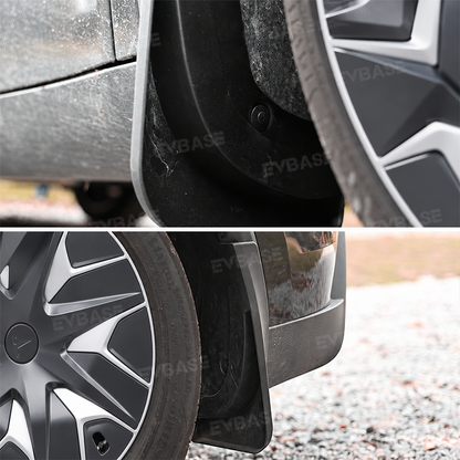 Model Y L Mud Flaps No-Drill Front & Rear Fender Splash Guards TPE All-Weather Protection