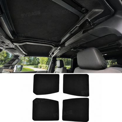 Glass Roof Sunshade for Hummer EV Silicone Electrostatic Glass Sunroof Shade Heat Insulation UV Protection Faux Suede Sun Visor