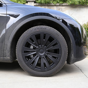 EVBASE Tesla Model Y Cubiertas de rueda de turbina 19 pulgadas Sport Model X Version Tapa de rueda 4PCS Mate