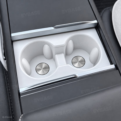 Model Y Juniper/ 3 Highland/ Y L Cup Holder Center Console Silicone Cup Holder Insert for Tesla Water Bottle Organizer