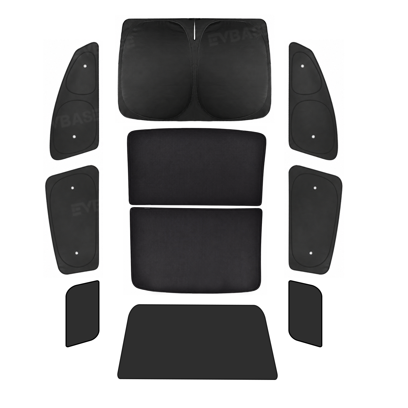 Sunshade for Rivian R2 Side Window Shade & Windshield Sun Shade & Glass Roof Sun Visor Foldable Heat Reflective Protector