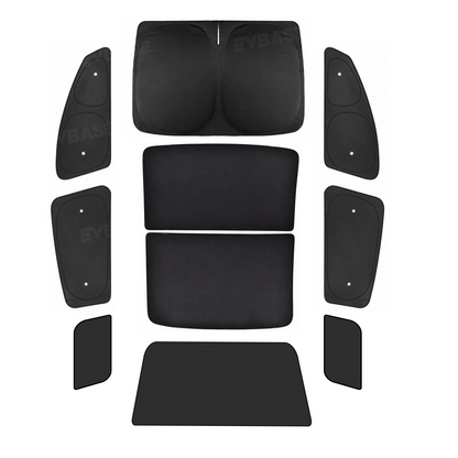 Sunshade for Rivian R2 Side Window Shade & Windshield Sun Shade & Glass Roof Sun Visor Foldable Heat Reflective Protector