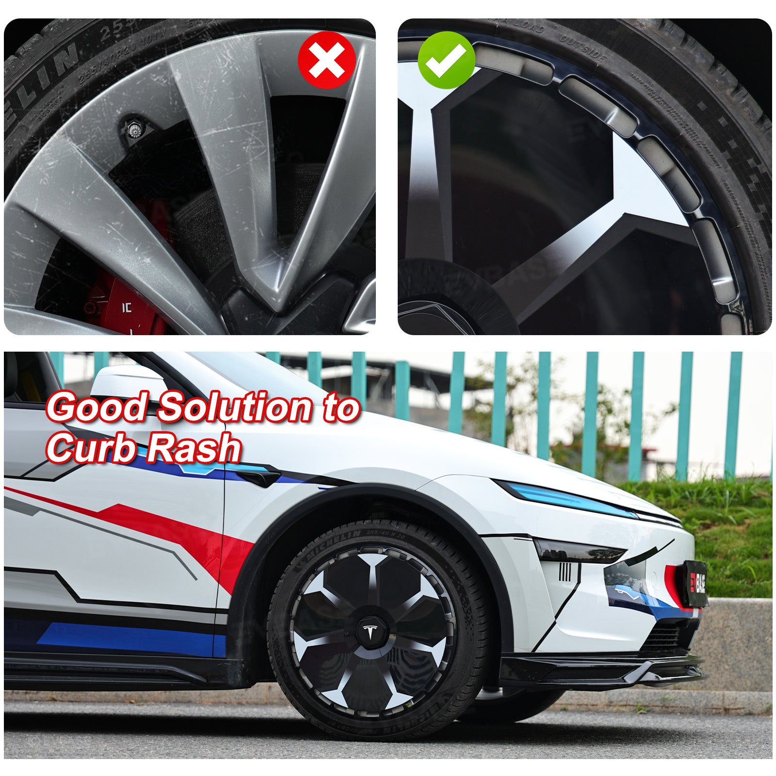 19'' & 20'' Wheels Covers Hub Caps for Model Y Juniper Customized Graphics Wheel Caps 4PCS