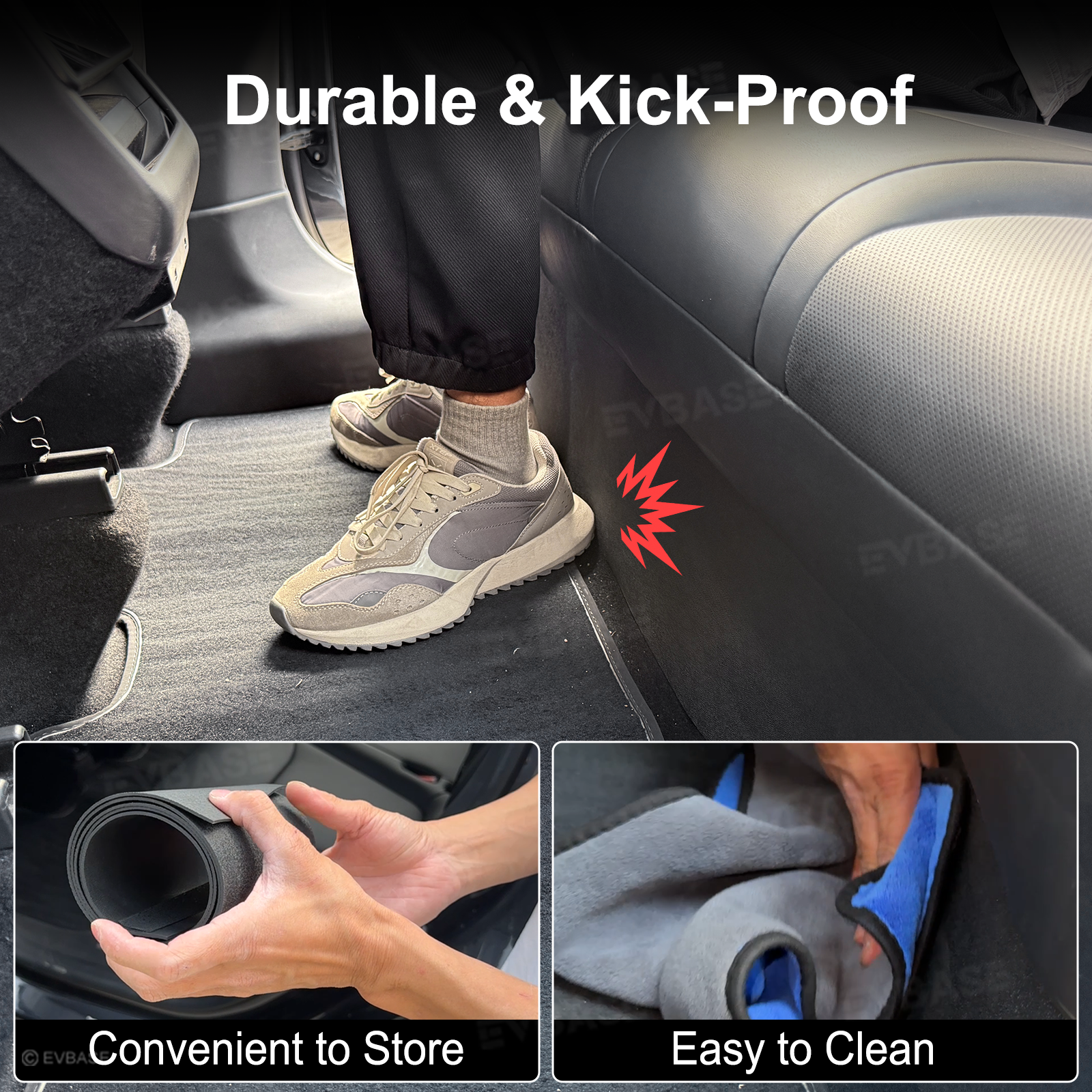 Model Y Juniper/ 3 Highland Rear Seat Kick Protector Panel ABS Rear Seat Lower Protective Mat