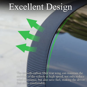 Tesla Model S Real Carbon Fiber Trunk Spoiler Wing Model S Accesorios