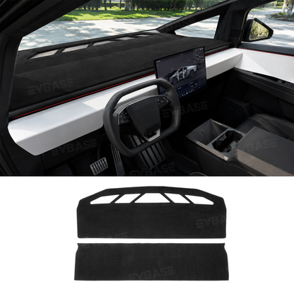Cybertruck Dash Cover Anti-Glare Sun Protection Suede Dashboard Mat