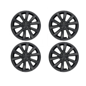 EVBASE Tesla Model 3 Wheel Cover Hubcaps 18 Inch Aero Wheel Covers Replacement 4PCS Matte Black