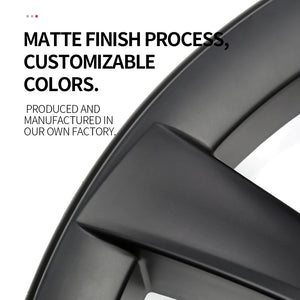 2023 款新特斯拉 Model 3 輪罩輪毂蓋 18 英寸航空輪罩更換 4 件啞光黑色