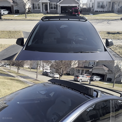 Model Y/3 Roof Rack Lockable Cross Bars 2.0 Reduced Wind Noise Carrier Rails Rooftop Luggage Cargo Carrier
