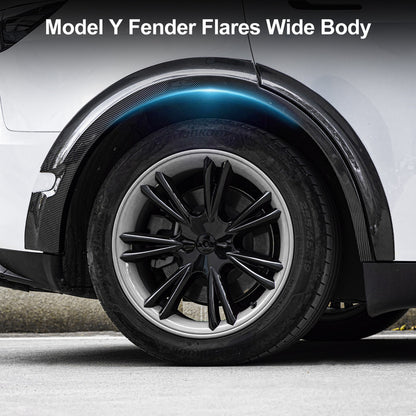 Model Y Fender Flares Wide Body Wheel Arches Extensions Edge Trim Protector With Radar Cutout for Tesla