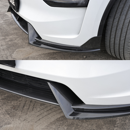 Tesla Front Lip For Model Y Juniper V Style Front Splitter ABS Front Apron Body Kit
