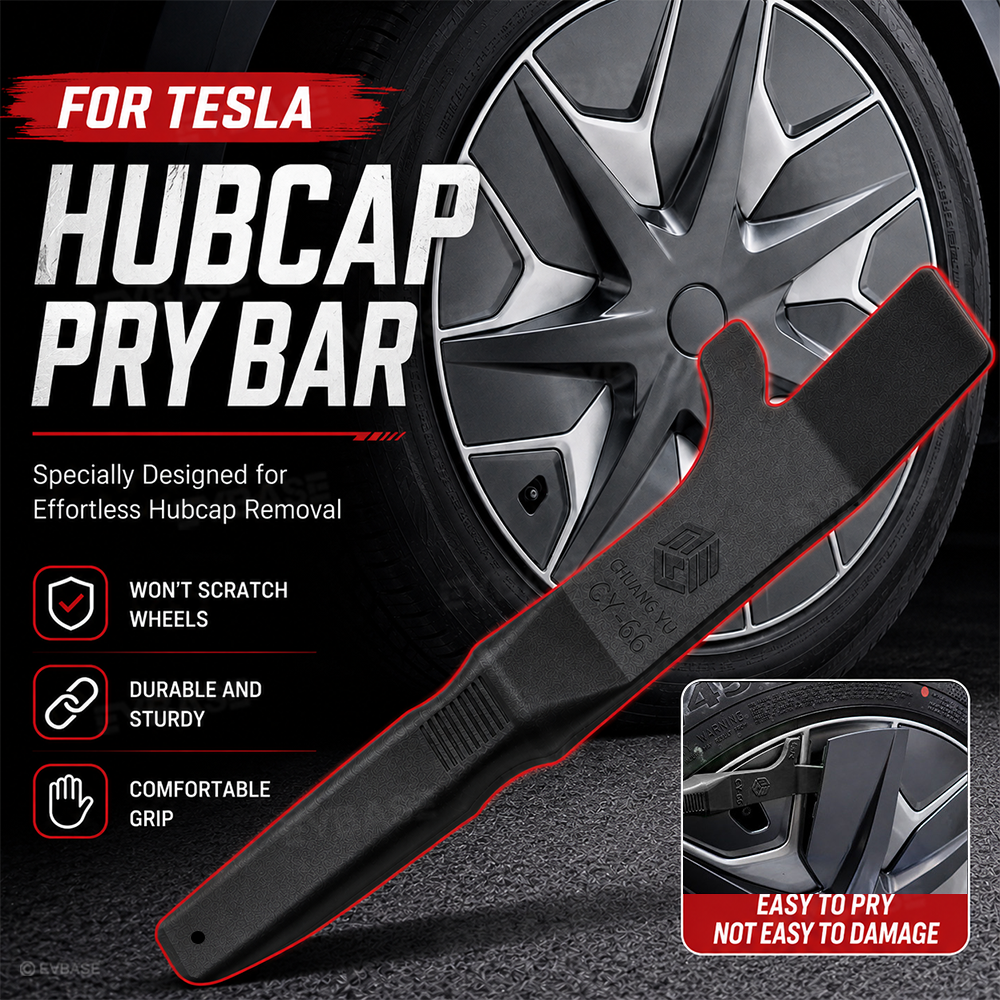 Model Y Juniper Wheel Cover Removal Tool Wheel Center Cap Removal Pry Bar Hubcap Repair Puller for Tesla Model Y/3/X/S