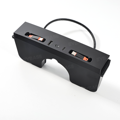 RGB USB Hub Adapter With Ambient Light for Tesla Model Y Juniper/ 3 Highland Center Console Multiport Hub Adapter