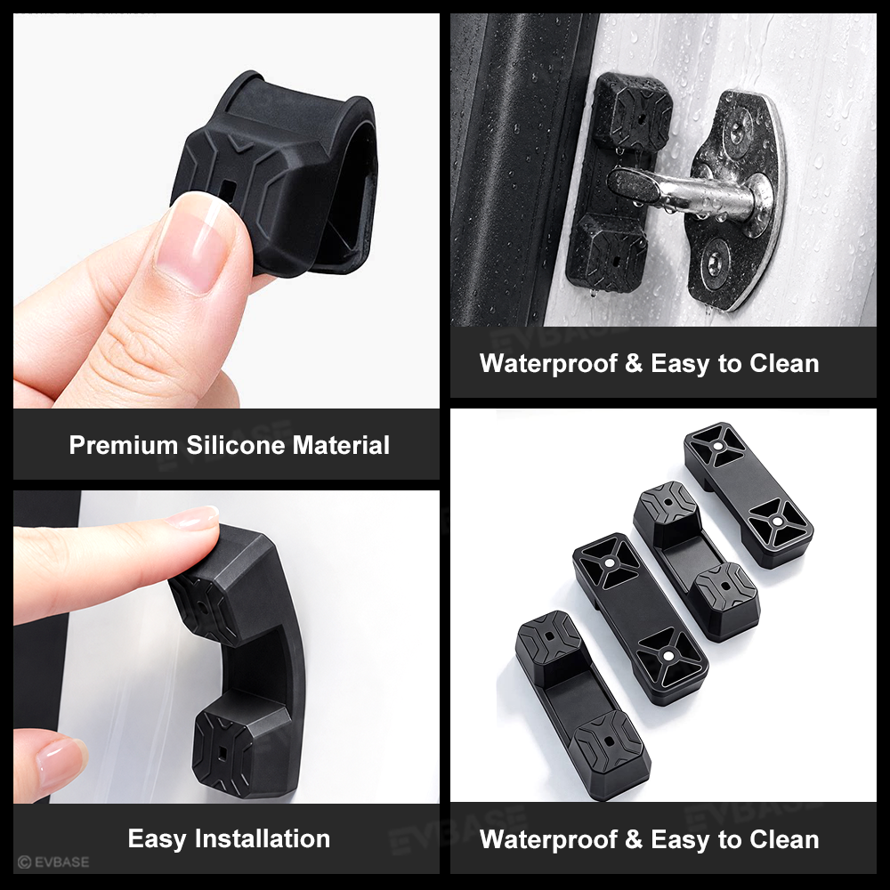 Model Y Juniper/ Y L/ 3 Highland Magnetic Silicone Noise Reduction Door Latch Cover Dampers