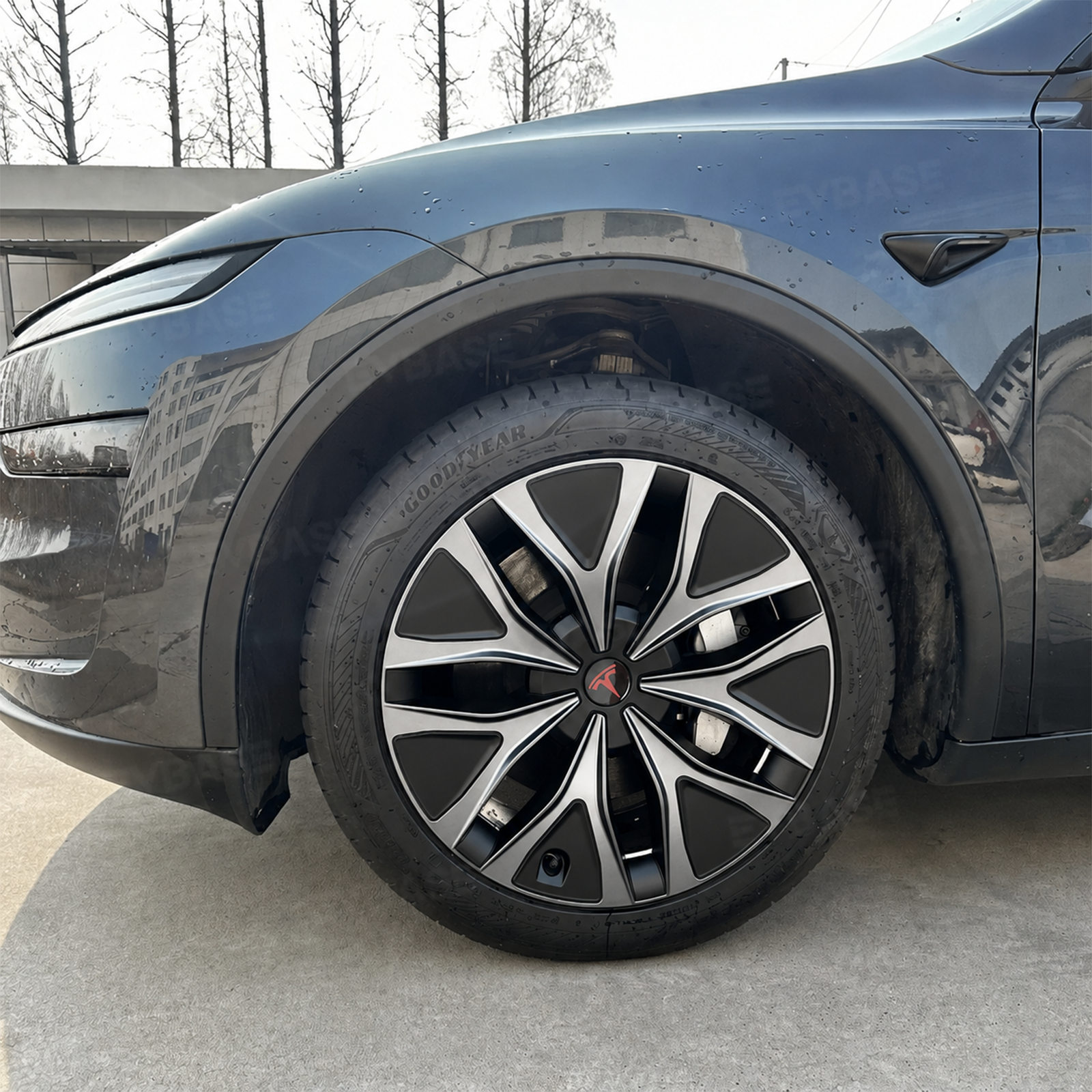 Model Y L Wheel Covers 19" Mecha Wheels Hubcaps Inspired By Model Y Performance